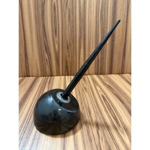 Esterbrook Vintage 8-Ball Fountain Pen Desk Set Black Chrome 40s 50s USA